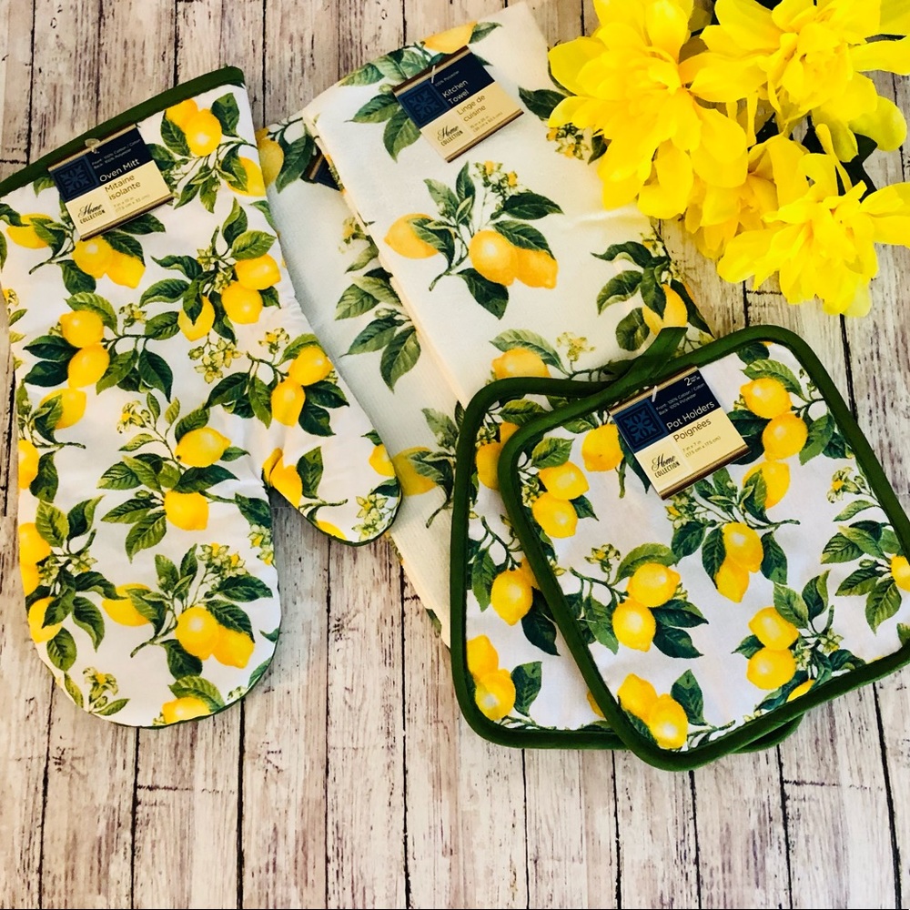 “Lemon” 5PC Kitchen Set 🍋 - Picture 1 of 3